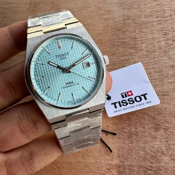 Tissot PRX Quartz Stainless Steel 40MM Cubes Dial Watch