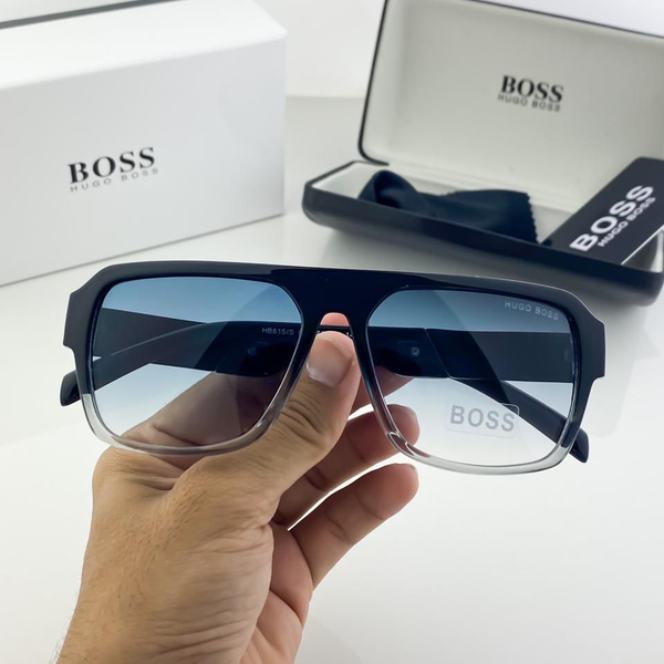 Hugo Boss Sunglasses Square Gradient Lens Black Frame