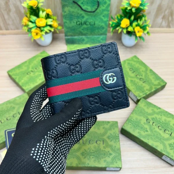 Gucci Inspired Signature GG Leather Wallet
