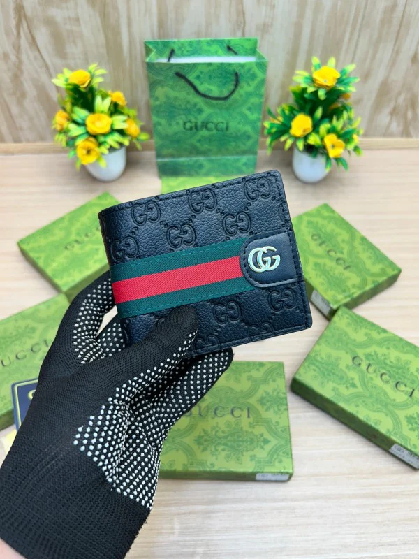 Gucci Inspired Signature GG Leather Wallet