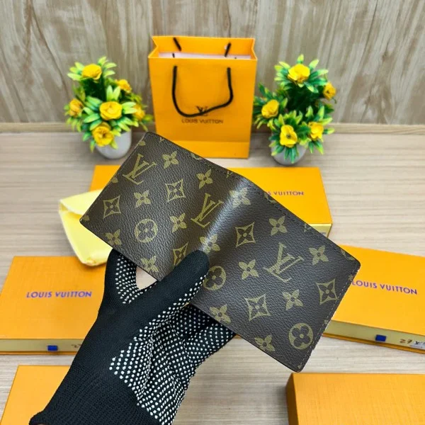 Louis Vuitton Inspired Monogram Bifold Wallet
