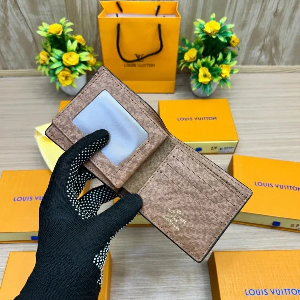 Louis Vuitton Inspired Monogram Bifold Wallet
