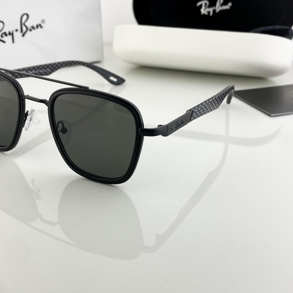 Ray-Ban Sunglasses Square Double Bridge Black
