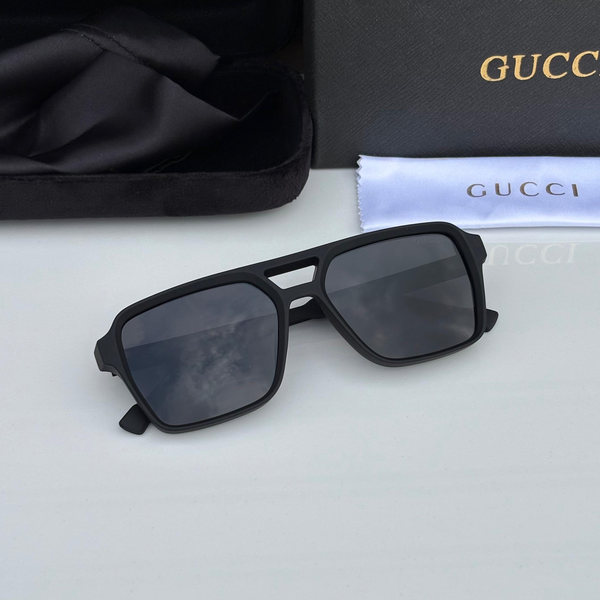 Gucci Sunglasses Double Bridge Square Black