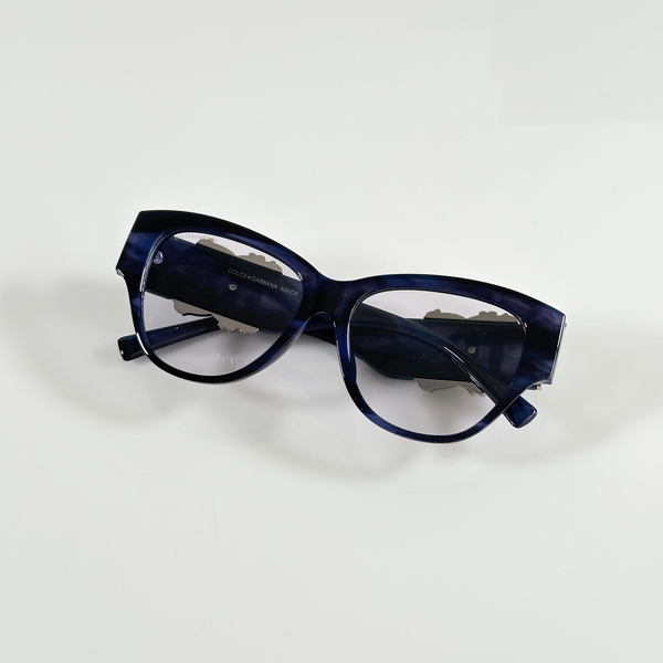 Dolce & Gabbana Eyeglasses Square Frame Navy Blue