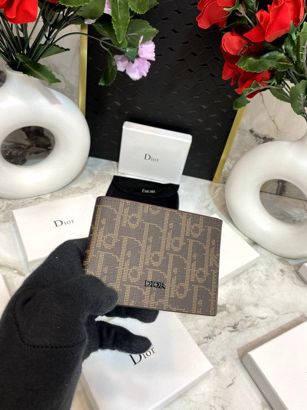 Dior Oblique Brown Wallet