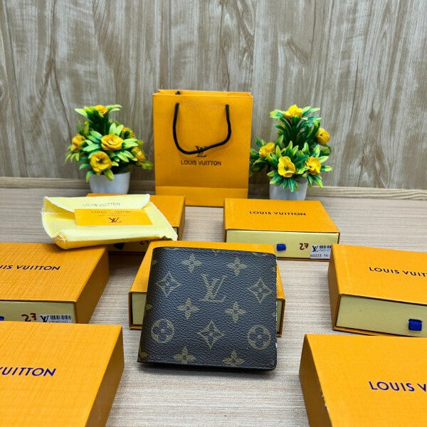 Louis Vuitton Inspired Monogram Bifold Wallet